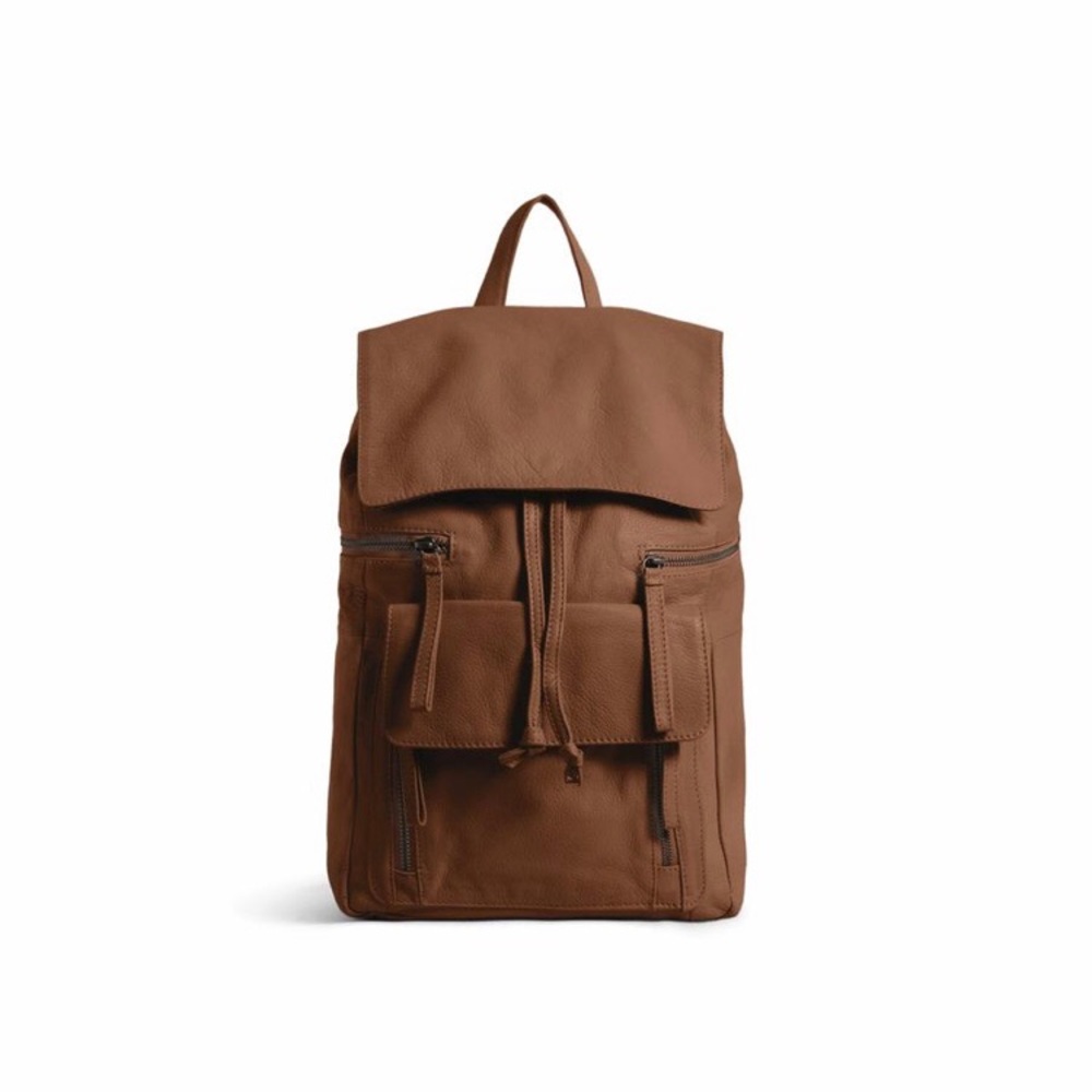 Day & Mood Leather Hannah Backpack - Cognac
